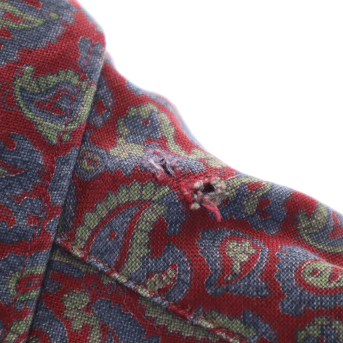 McGregor マクレガー 60s ヴィンテージ USA製 ペイズリー柄 長袖 ボタンダウンシャツ M バーガンディ メンズ