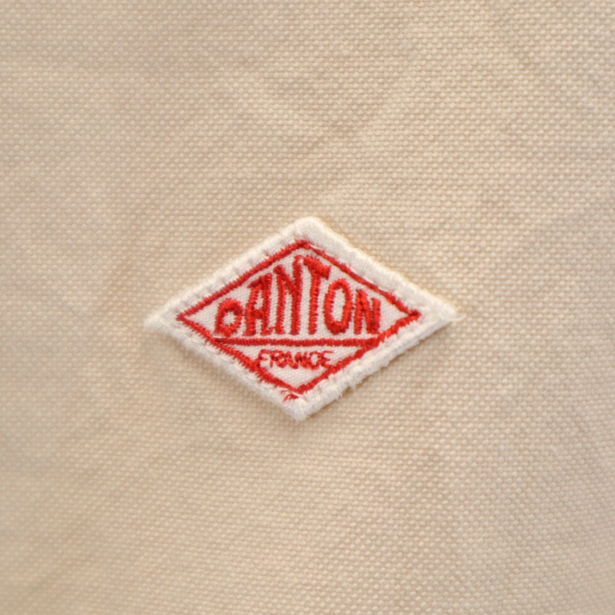 Danton ダントン 長袖 バンドカラーシャツ 34 ベージュ系 レディース