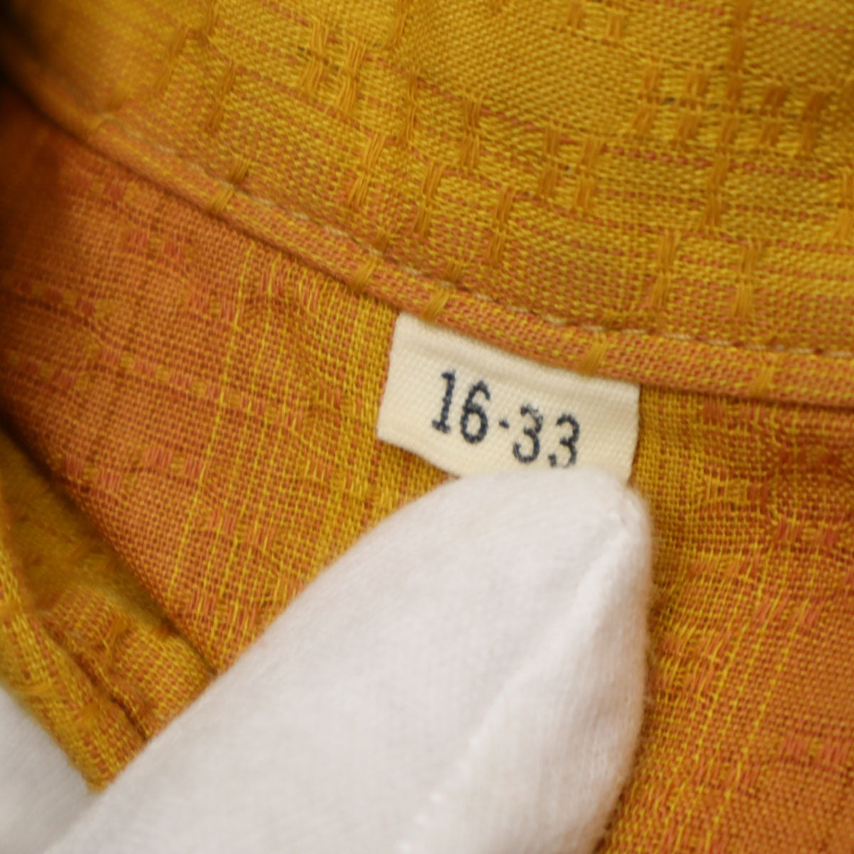 VINTAGE ヴィンテージ 70s ストライプ柄 長袖 ウエスタンシャツ 16/33 オレンジ メンズ