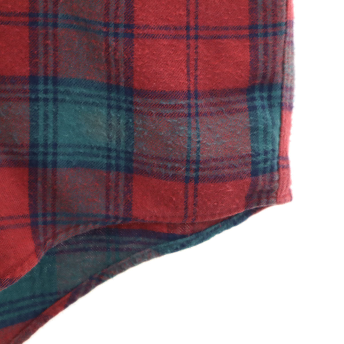 L.L.Bean エルエルビーン 80s ヴィンテージ USA製 チェック柄 長袖 コットンシャツ XL レッド メンズ