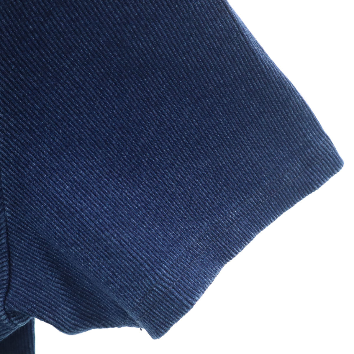 DENHAM デンハム 半袖 インディゴ染め リブ Tシャツ S ネイビー メンズ