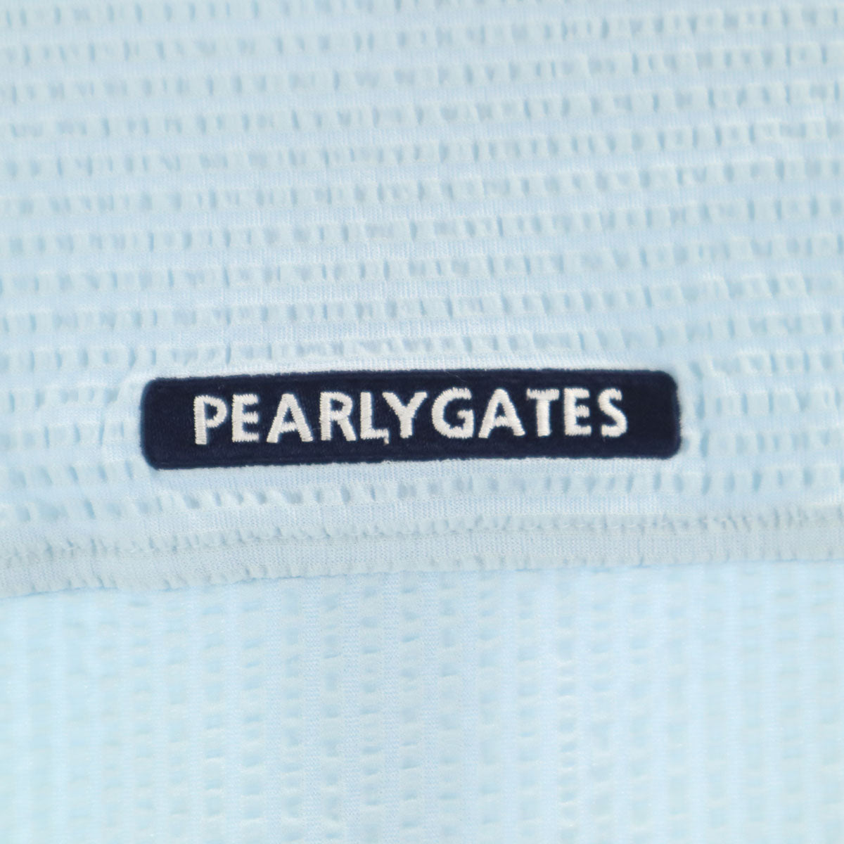 PEARLY GATES パーリーゲイツ ゴルフ 半袖 シアサッカー ポロシャツ 5 水色 メンズ