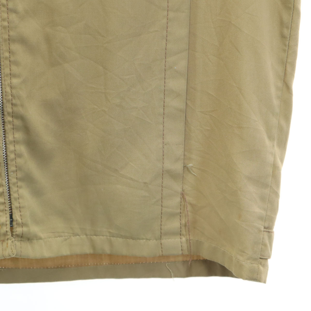 VINTAGE ヴィンテージ 50s 60s Lightningジップ ドリズラー ジャケット ベージュ スイングトップ メンズ