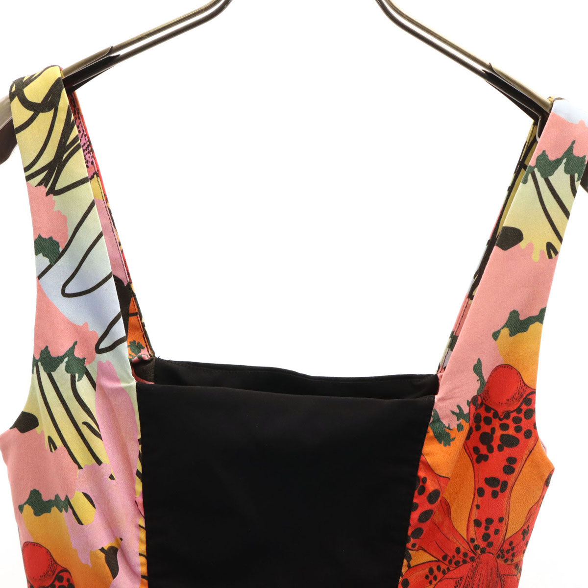 未使用 Desigual デシグアル MONSIEUR CHRISTIAN LACROIX ムッシュ・クリスチャン・ラクロワ コラボ ノースリーブ ワンピース M ブラック レディース