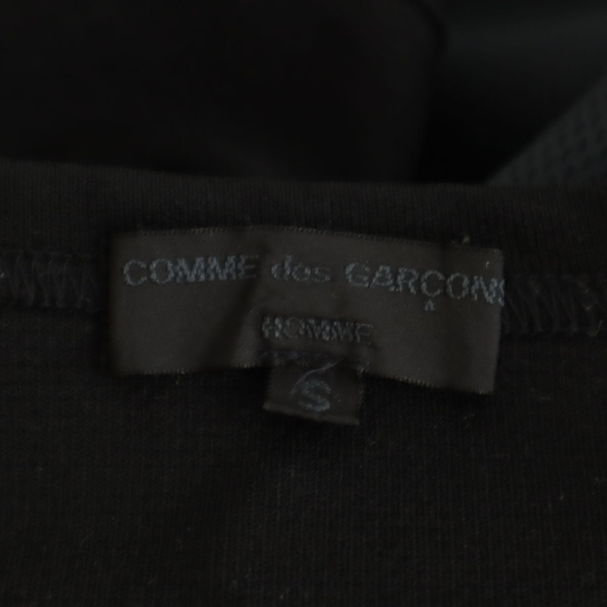 COMME des GARCONS HOMME コムデギャルソンオム 2004年 日本製 半袖 Tシャツ S ブラック メンズ