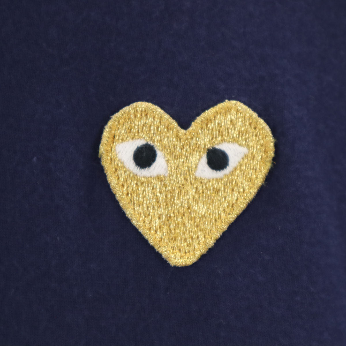 PLAY COMME des GARCONS プレイコムデギャルソン 2022年 日本製 半袖 Tシャツ M ネイビー レディース