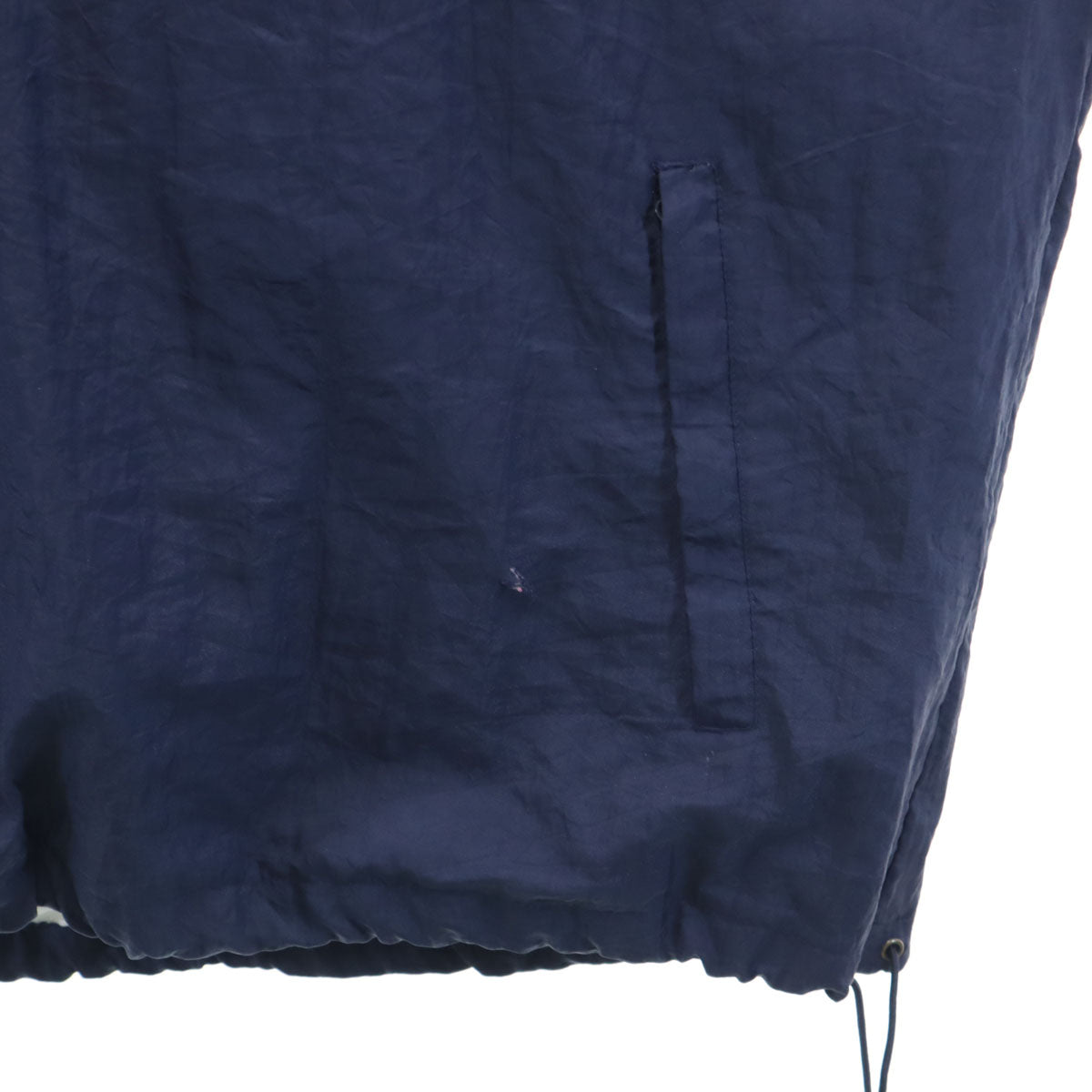 Champion チャンピオン 90s オールド 長袖 Vネック ナイロンジャケット L ネイビー プルオーバー メンズ