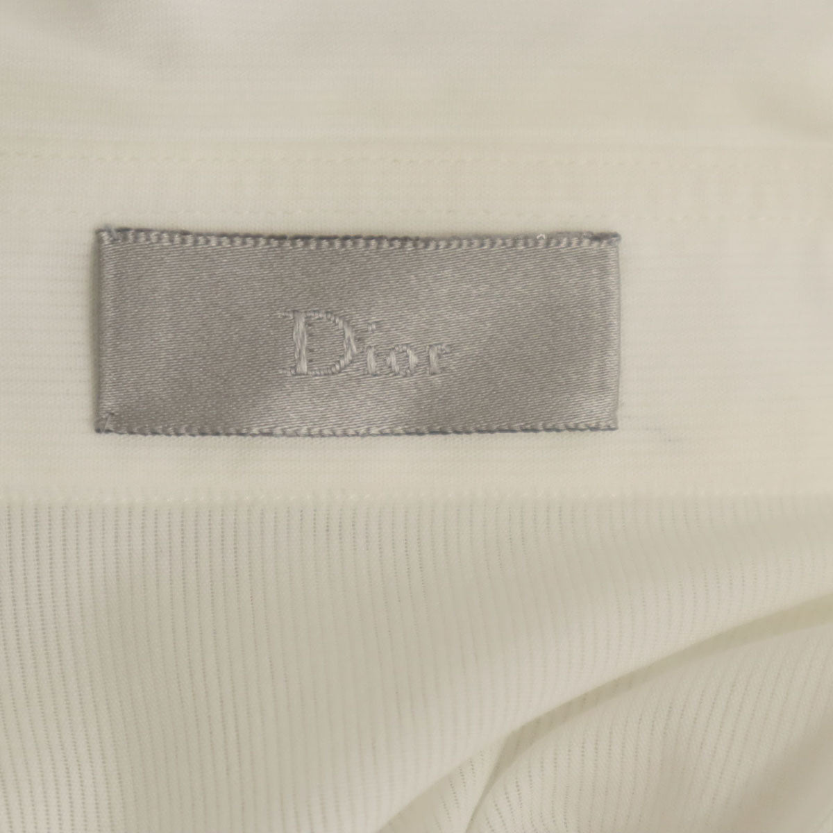 Dior ディオール 刺繍 長袖 シャツ 40 ホワイト メンズ