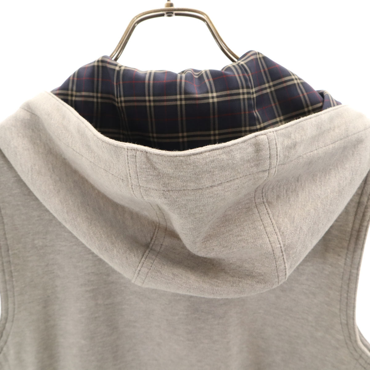 BURBERRY BLACK LABEL バーバリーブラックレーベル フルジップ ベスト L グレー 三陽商会 レディース