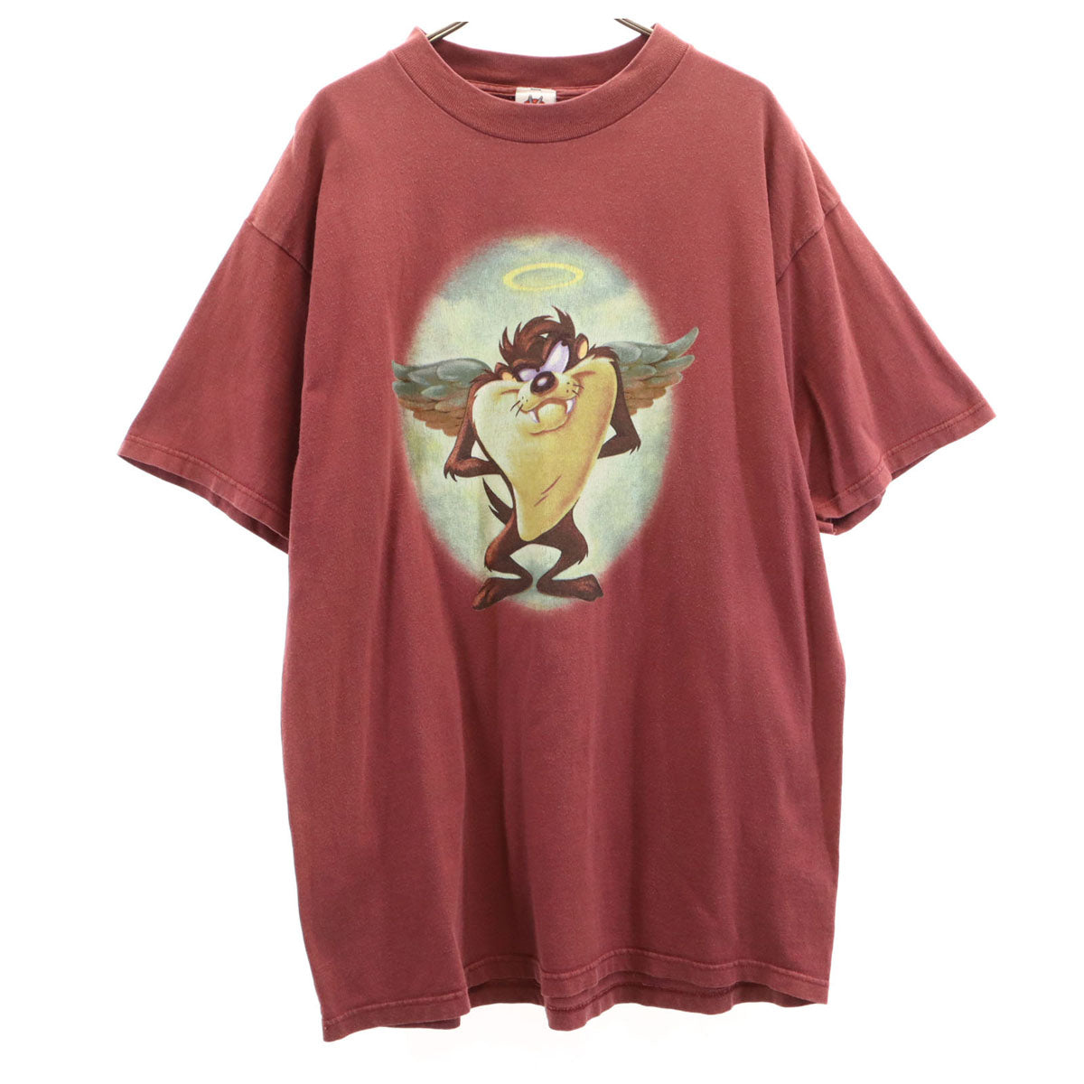 LOONEY TUNES ルーニーテューンズ 90s オールド タズマニアンデビル 半袖 Tシャツ XL レッド メンズ