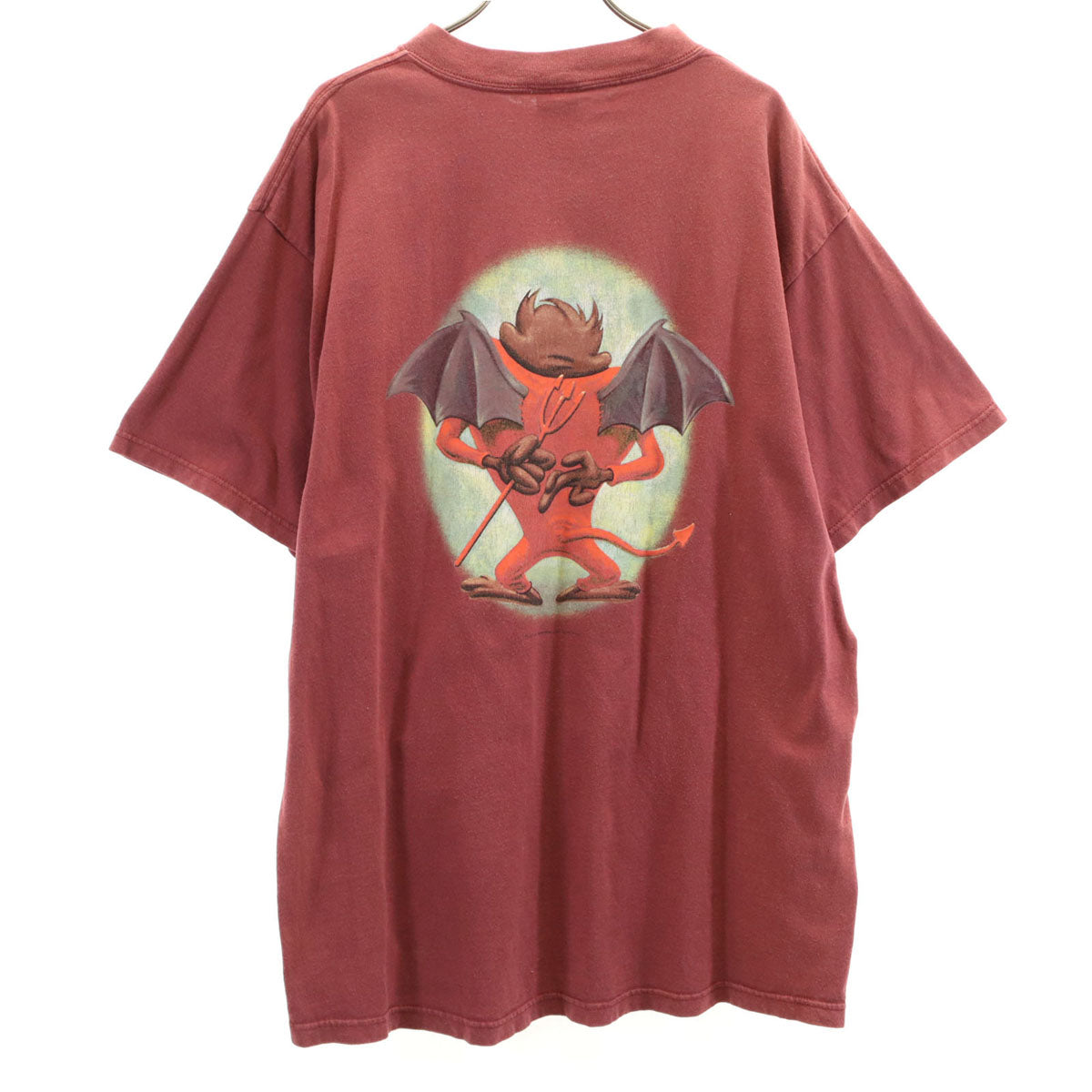 LOONEY TUNES ルーニーテューンズ 90s オールド タズマニアンデビル 半袖 Tシャツ XL レッド メンズ