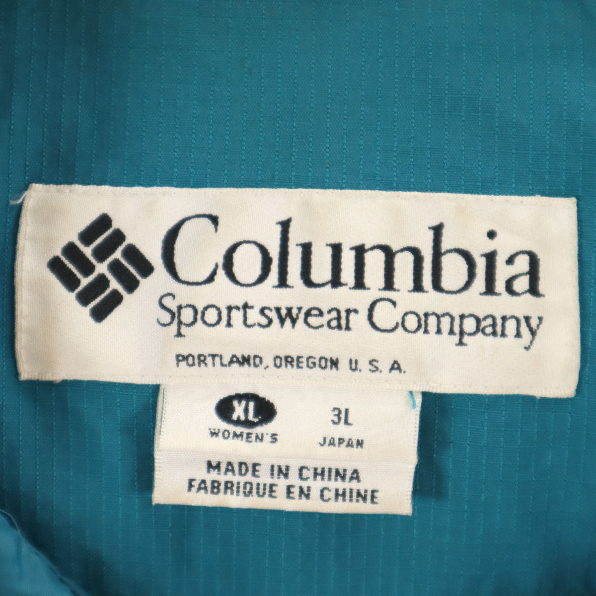 Columbia コロンビア 90s オールド 長袖 アノラックパーカー 3L ブルー レディース