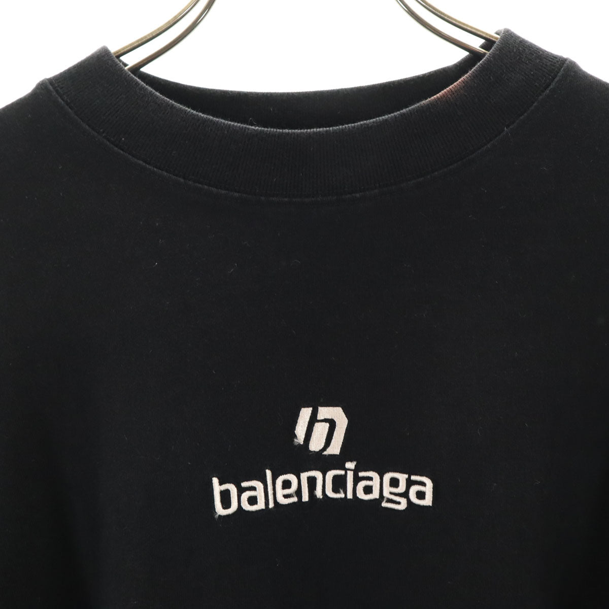 BALENCIAGA バレンシアガ ポルトガル製 長袖 Tシャツ S ブラック メンズ