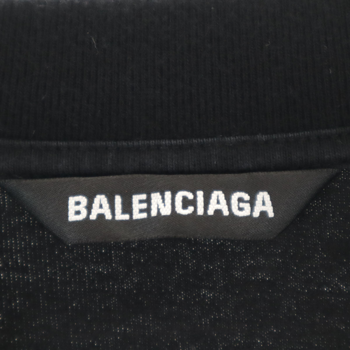 BALENCIAGA バレンシアガ ポルトガル製 長袖 Tシャツ S ブラック メンズ