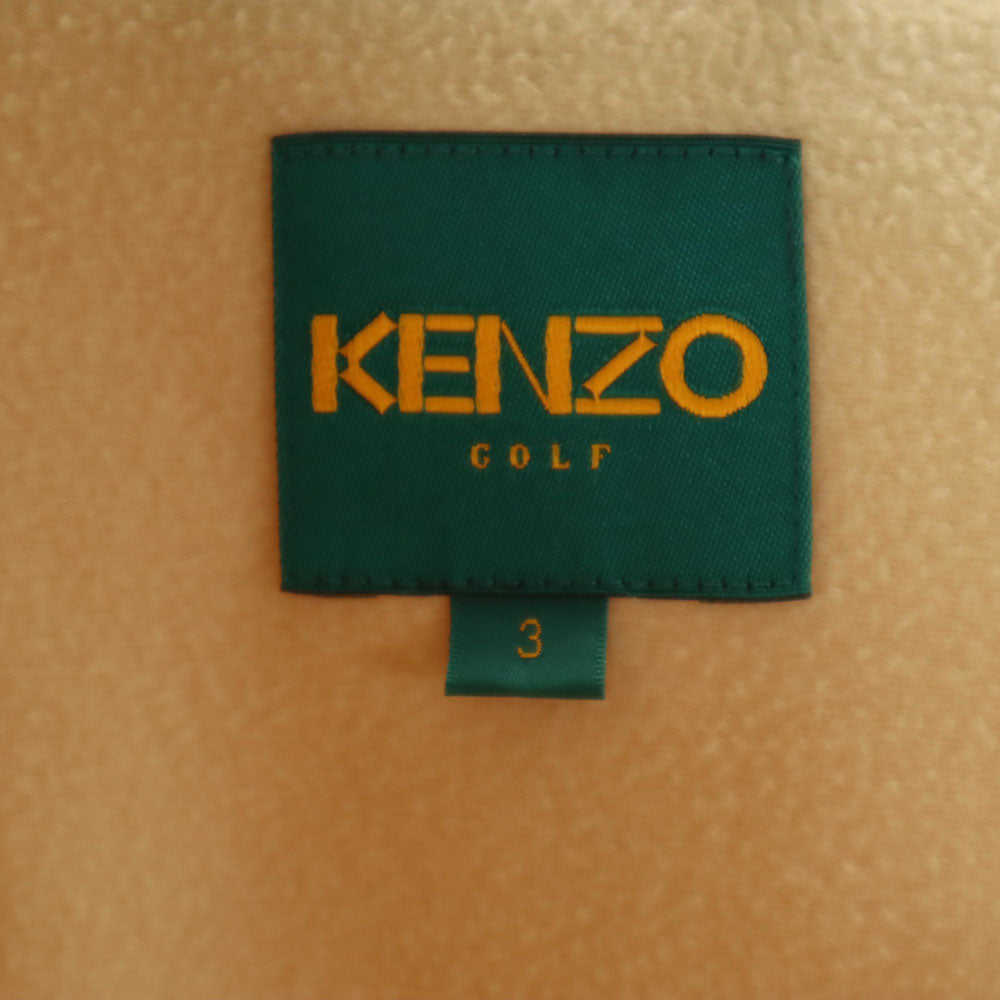 KENZO GOLF ケンゾーゴルフ 90s オールド キルティング 中綿ジャケット 3 イエロー メンズ