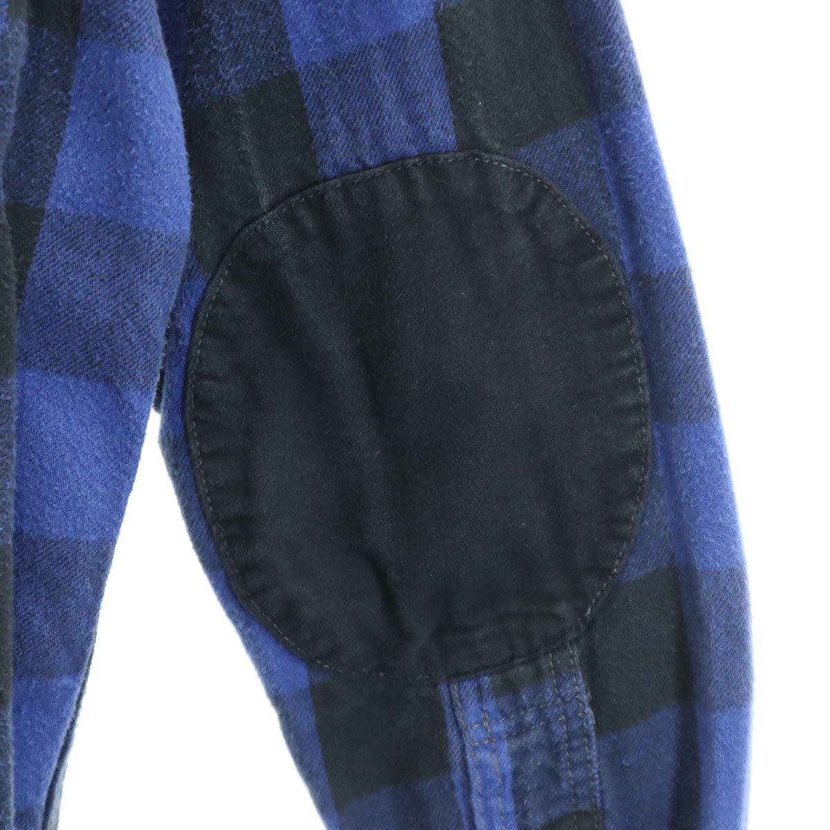 MOMOTARO JEANS 桃太郎ジーンズ 日本製 チェック柄 長袖 コットン ネルシャツ 42 ブルー メンズ