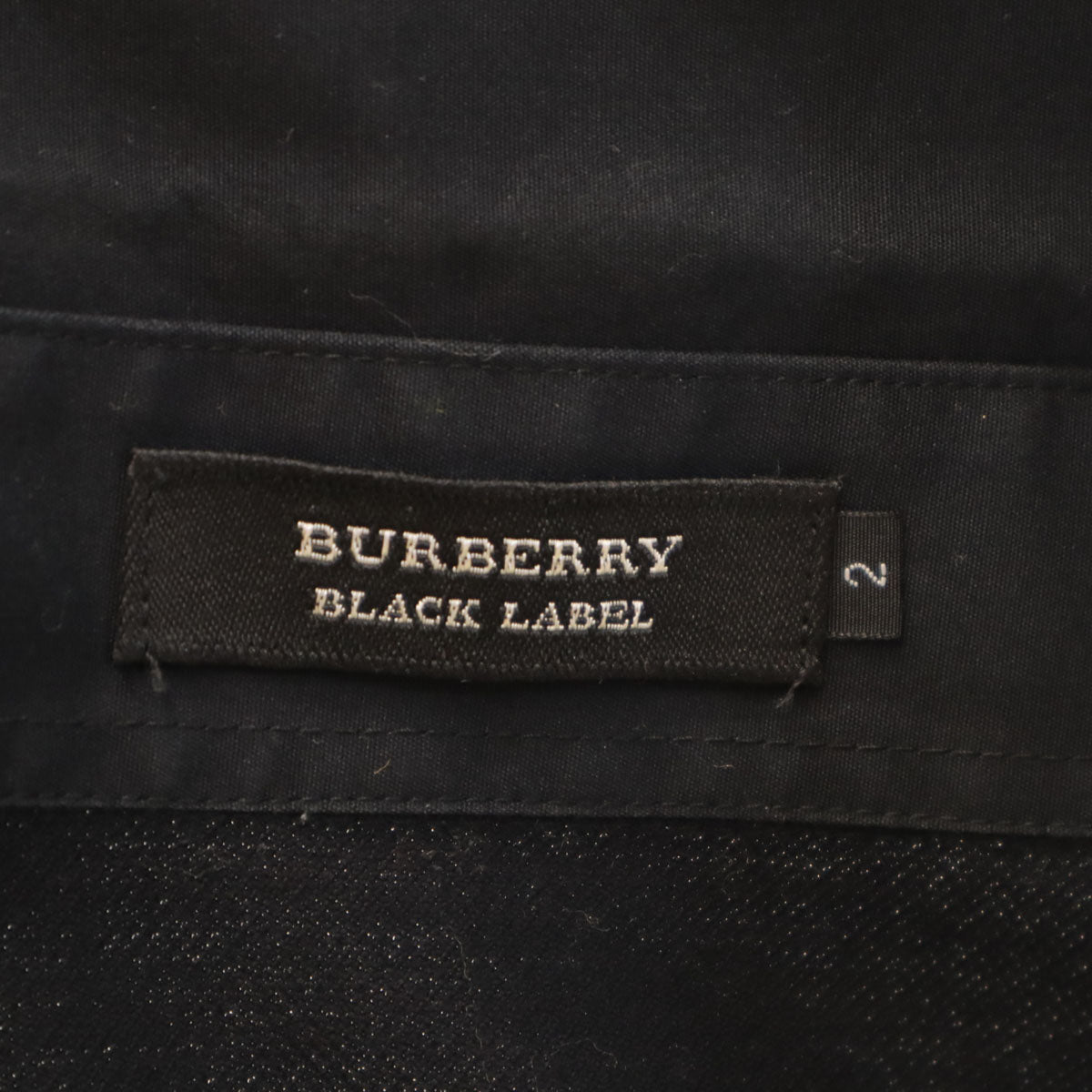 BURBERRY BLACK LABEL バーバリーブラックレーベル 日本製 半袖 ポロシャツ 2 ブラック 三陽商会 メンズ