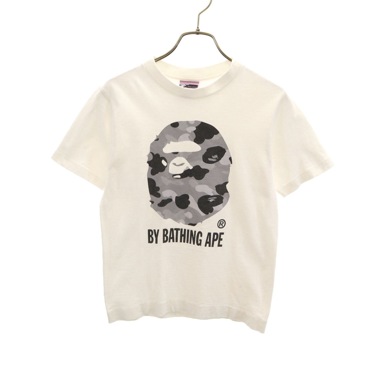 BAPE ベイプ 日本製 半袖 Tシャツ XS ホワイト アベイシングエイプ メンズ