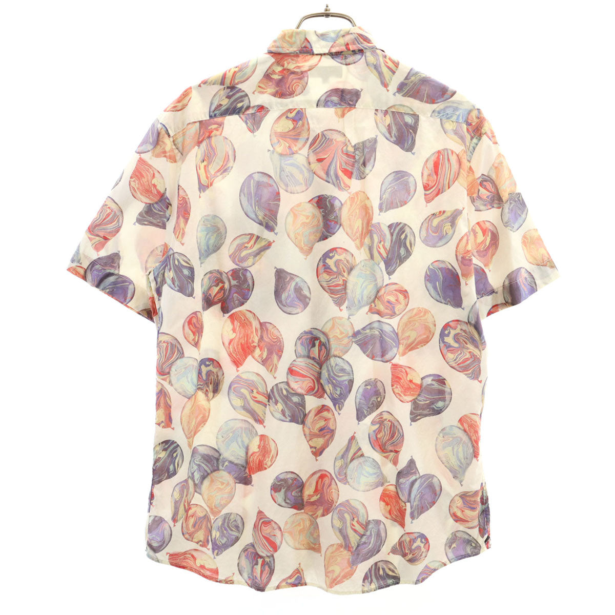 PAUL SMITH COLLECTION ポールスミスコレクション 日本製 風船柄 半袖 シャツ L ベージュ メンズ