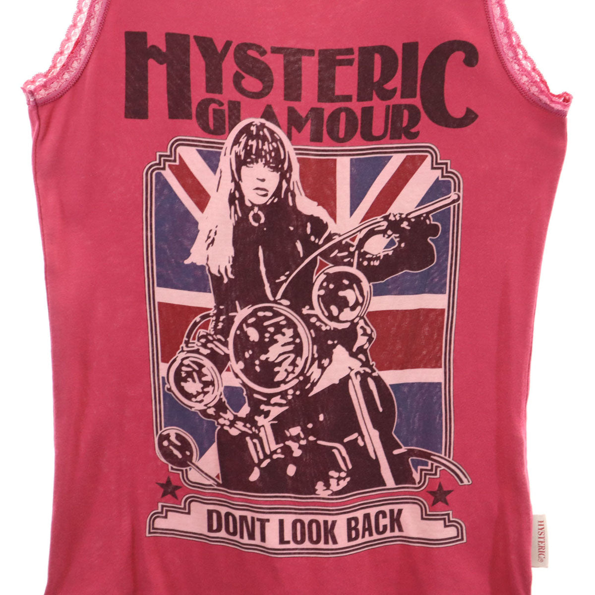 HYSTERIC GLAMOUR ヒステリックグラマー 日本製 タンクトップ FREE ピンク レディース