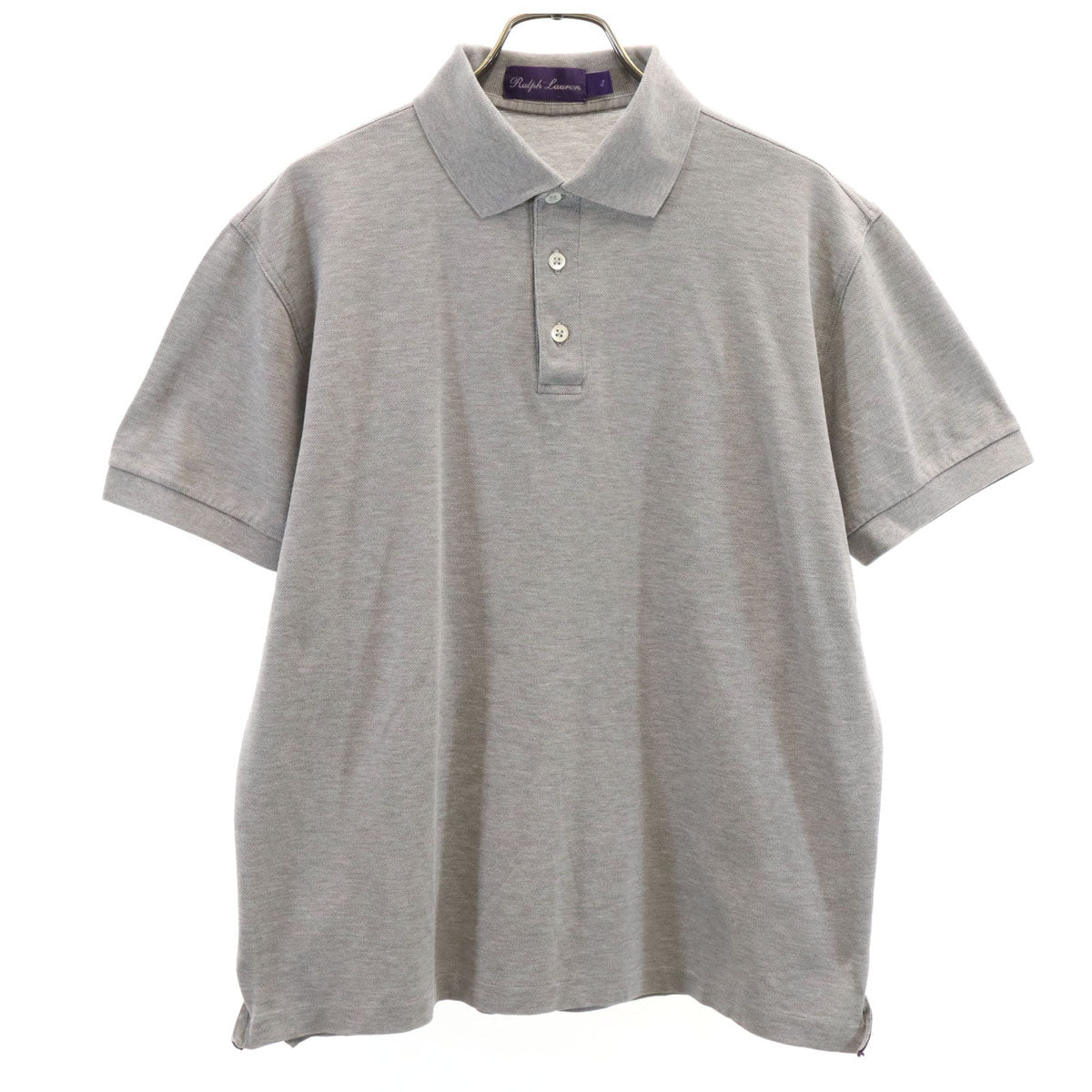 RALPH LAUREN PURPLE LABEL ラルフローレン パープルレーベル パープルレーベル 半袖 ポロシャツ S グレー 鹿の子地 メンズ