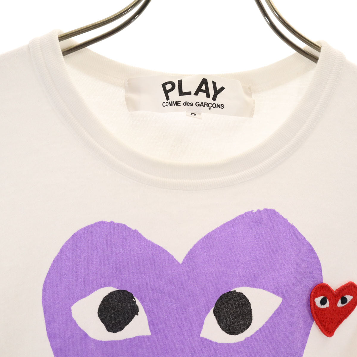 PLAY COMME des GARCONS プレイコムデギャルソン 半袖 Tシャツ S ホワイト メンズ
