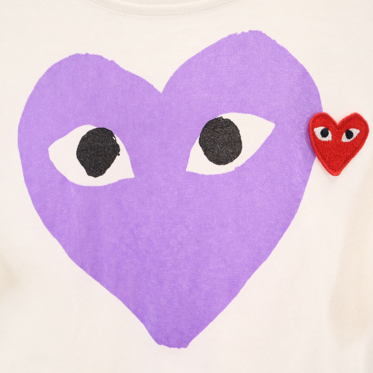 PLAY COMME des GARCONS プレイコムデギャルソン 半袖 Tシャツ S ホワイト メンズ