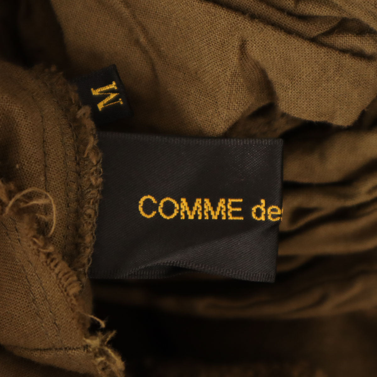 COMME des GARCONS コムデギャルソン 2002年 日本製 ノースリーブ カッティング加工 カットソー M ブラウン系 レディース