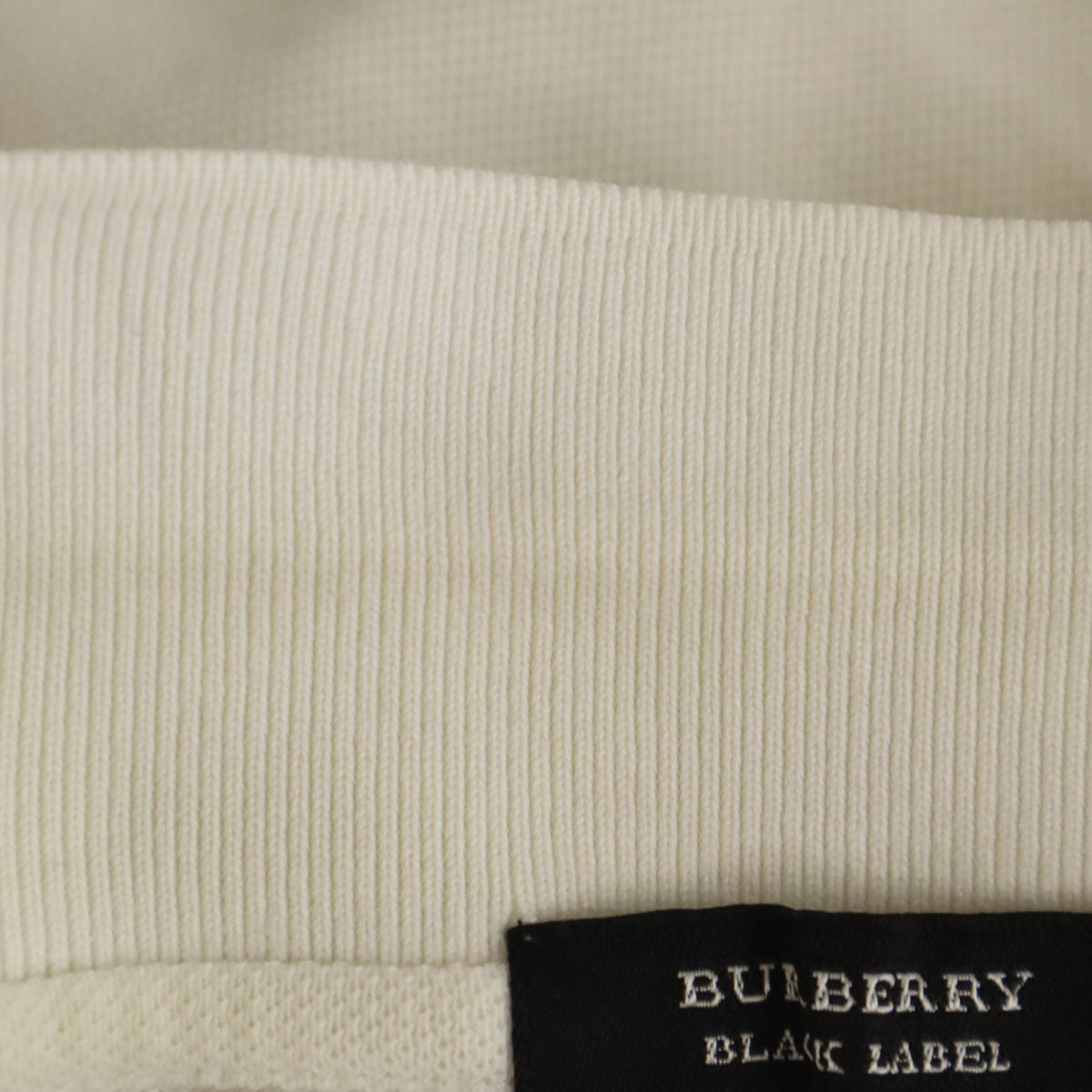 BURBERRY BLACK LABEL バーバリーブラックレーベル 日本製 半袖 ポロシャツ 2 ホワイト 三陽商会 メンズ