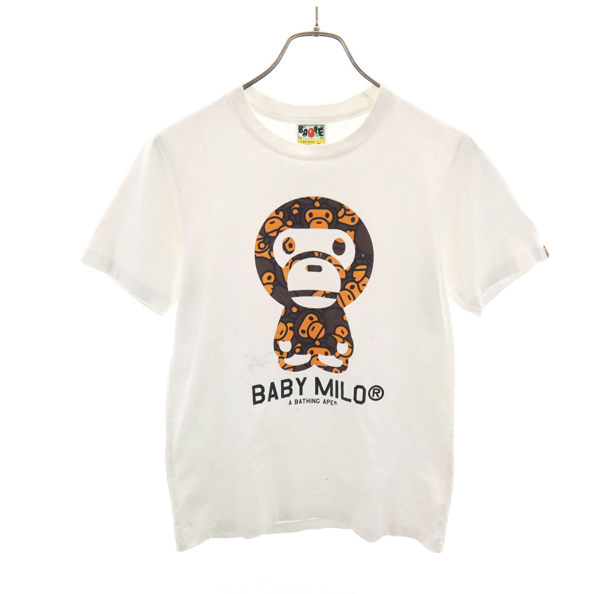 A BATHING APE アベイシングエイプ 半袖 Tシャツ XS ホワイト メンズ