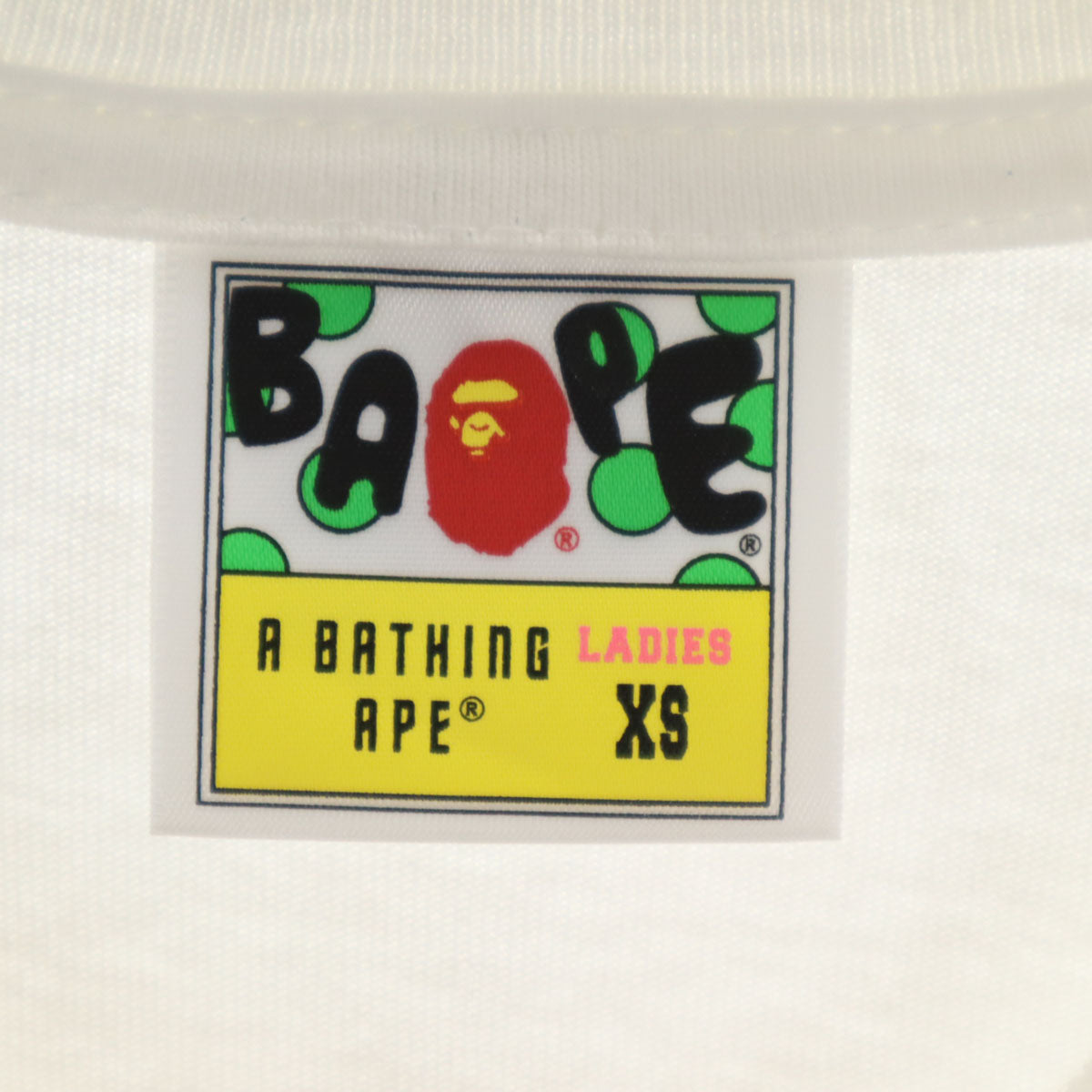 A BATHING APE アベイシングエイプ 半袖 Tシャツ XS ホワイト メンズ