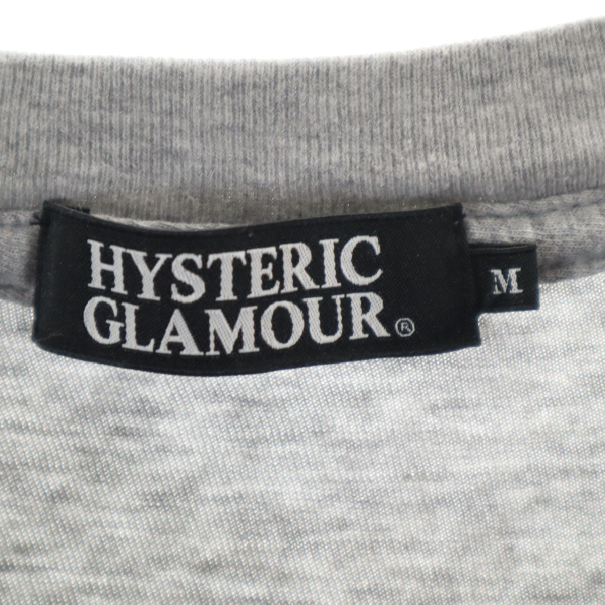 HYSTERIC GLAMOUR ヒステリックグラマー 日本製 半袖 Tシャツ M グレー メンズ
