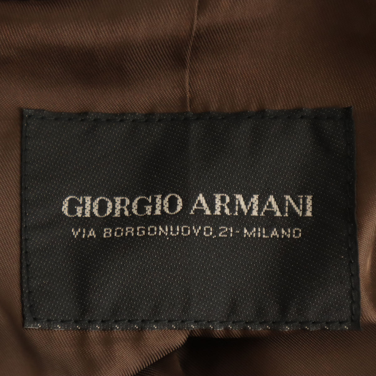 GIORGIO ARMANI ジョルジオアルマーニ パイソン柄 本革 レザージャケット 38 ブラウン レディース