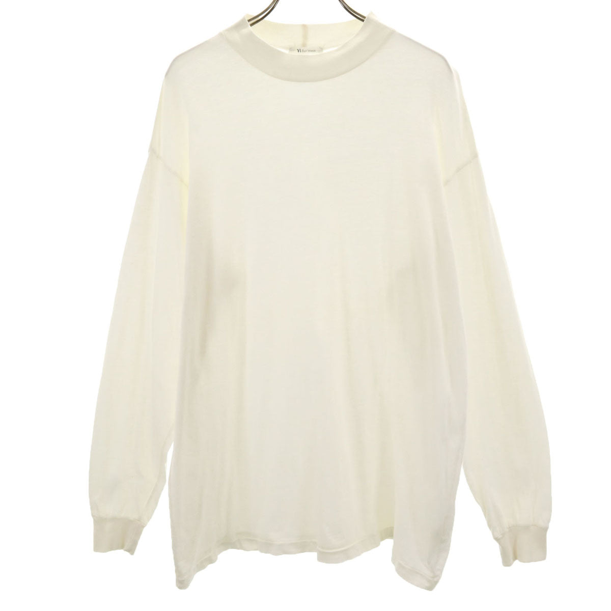 Y’s for men ワイズフォーメン 日本製 長袖 Tシャツ ホワイト ロンT ヨウジヤマモト メンズ