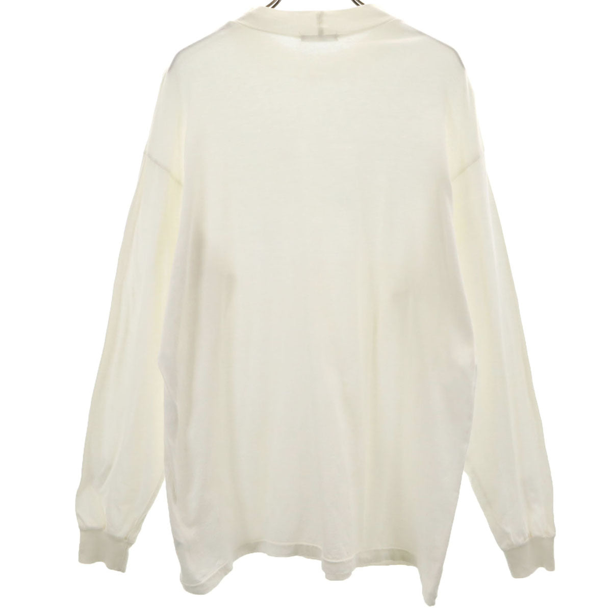 Y’s for men ワイズフォーメン 日本製 長袖 Tシャツ ホワイト ロンT ヨウジヤマモト メンズ