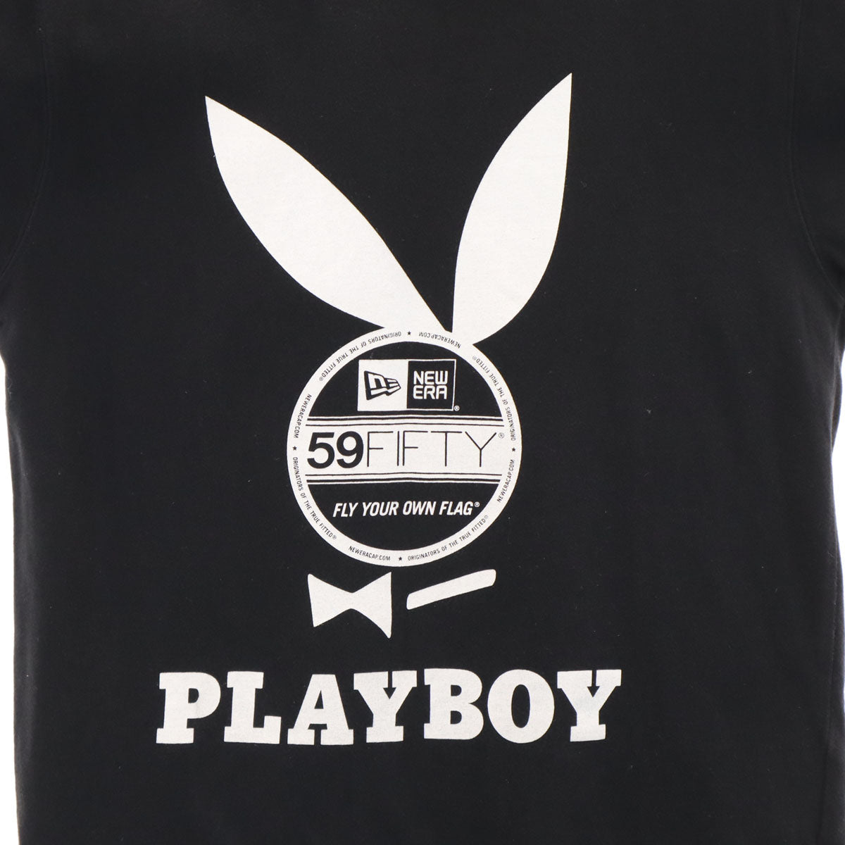 NEW ERA ニューエラ PLAYBOY プレイボーイ コラボ 半袖 Tシャツ S ブラック メンズ