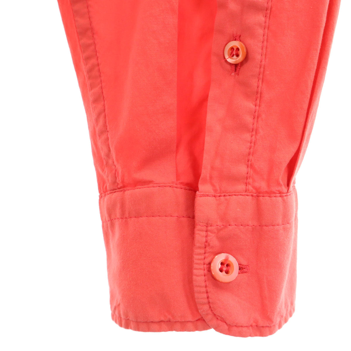 PRADA プラダ 長袖 ボタンダウンシャツ 41 レッド メンズ