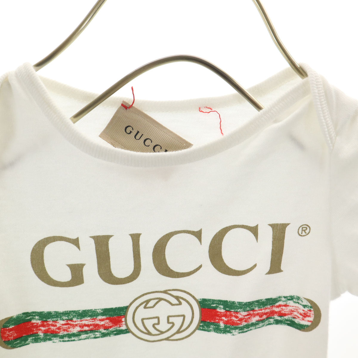 GUCCI グッチ イタリア製 半袖 ロンパース Tシャツ 3-6ｍ ホワイト セット キッズ
