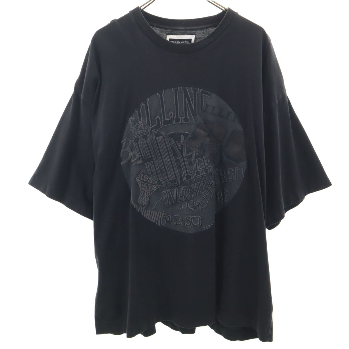 MAISON SPECIAL メゾンスペシャル 半袖 Tシャツ 1 ブラック メンズ