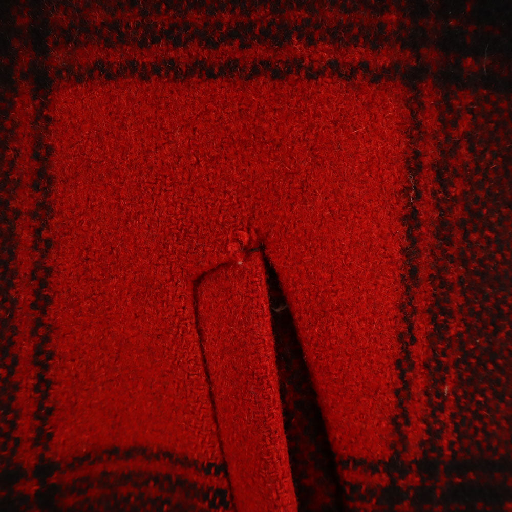 VINTAGE ヴィンテージ 40s 50s ハンドウォーマーポケット マッキーノ バッファローチェック柄 ウール ハンティングジャケット レッド メンズ