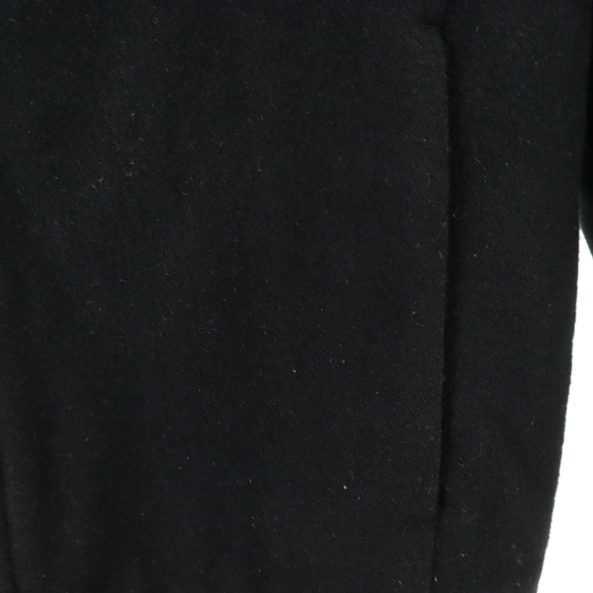 ARMANI EXCHANGE アルマーニエクスチェンジ 羊革レザー切替 フーデッド スタジャン S ブラック メンズ