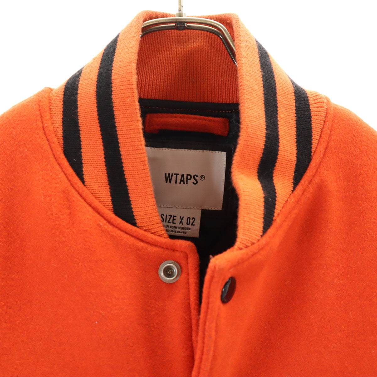 WTAPS ダブルタップス 18AW バックロゴ メルトン スタジャン 2 オレンジ 中綿 182BRDT-JKM04 メンズ