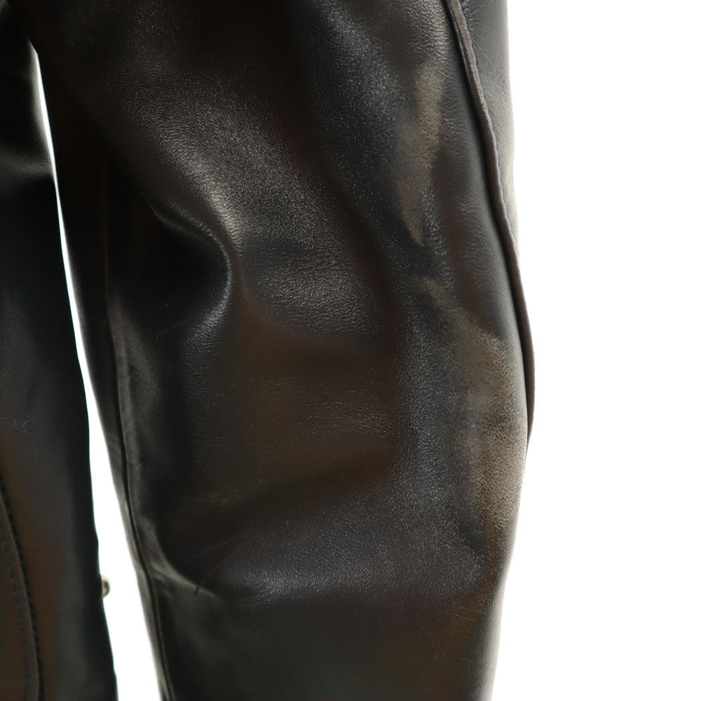 Lewis Leathers ルイスレザー ライトニング391 イングランド製 ダブルライダースジャケット 36 ネイビー Lightning＃391 メンズ