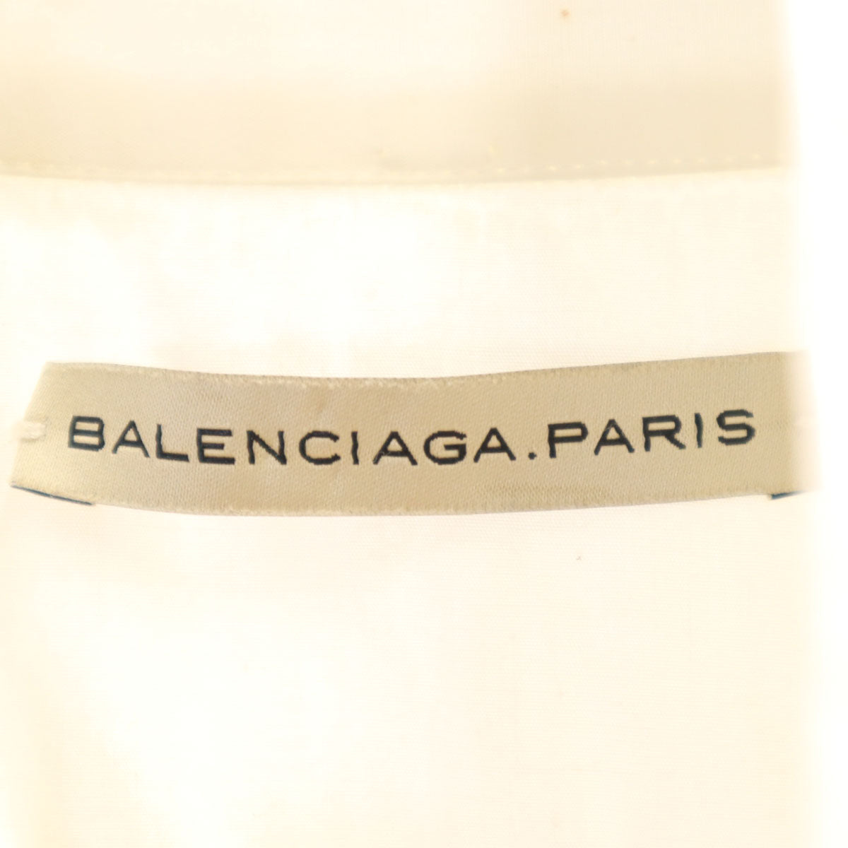 BALENCIAGA PARIS バレンシアガ パリス イタリア製 半袖 シャツ XS アイボリー メンズ