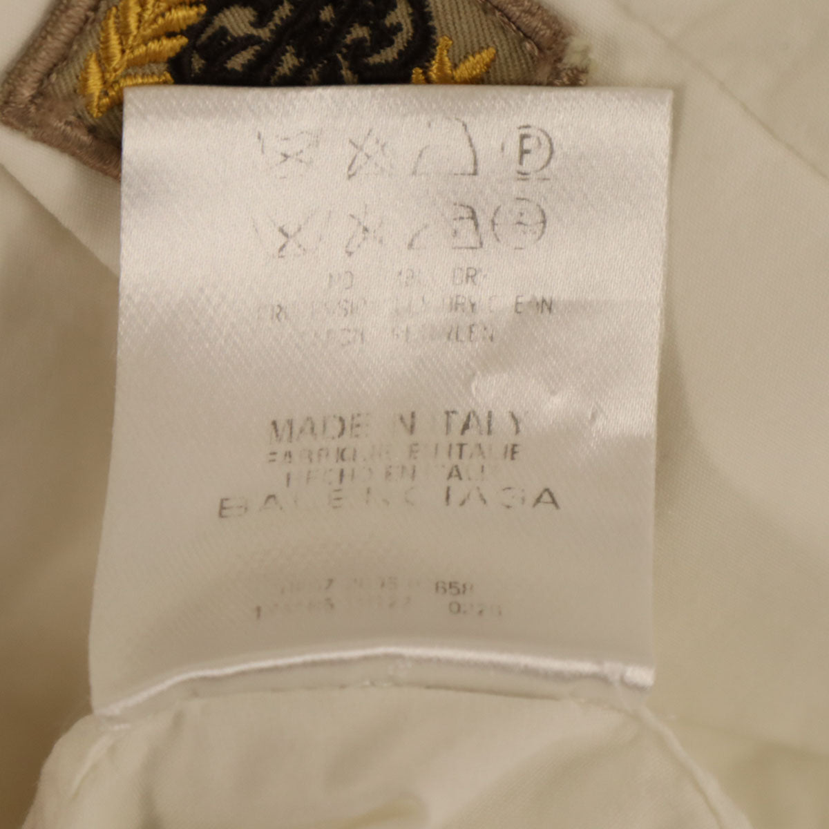 BALENCIAGA PARIS バレンシアガ パリス イタリア製 半袖 シャツ XS アイボリー メンズ