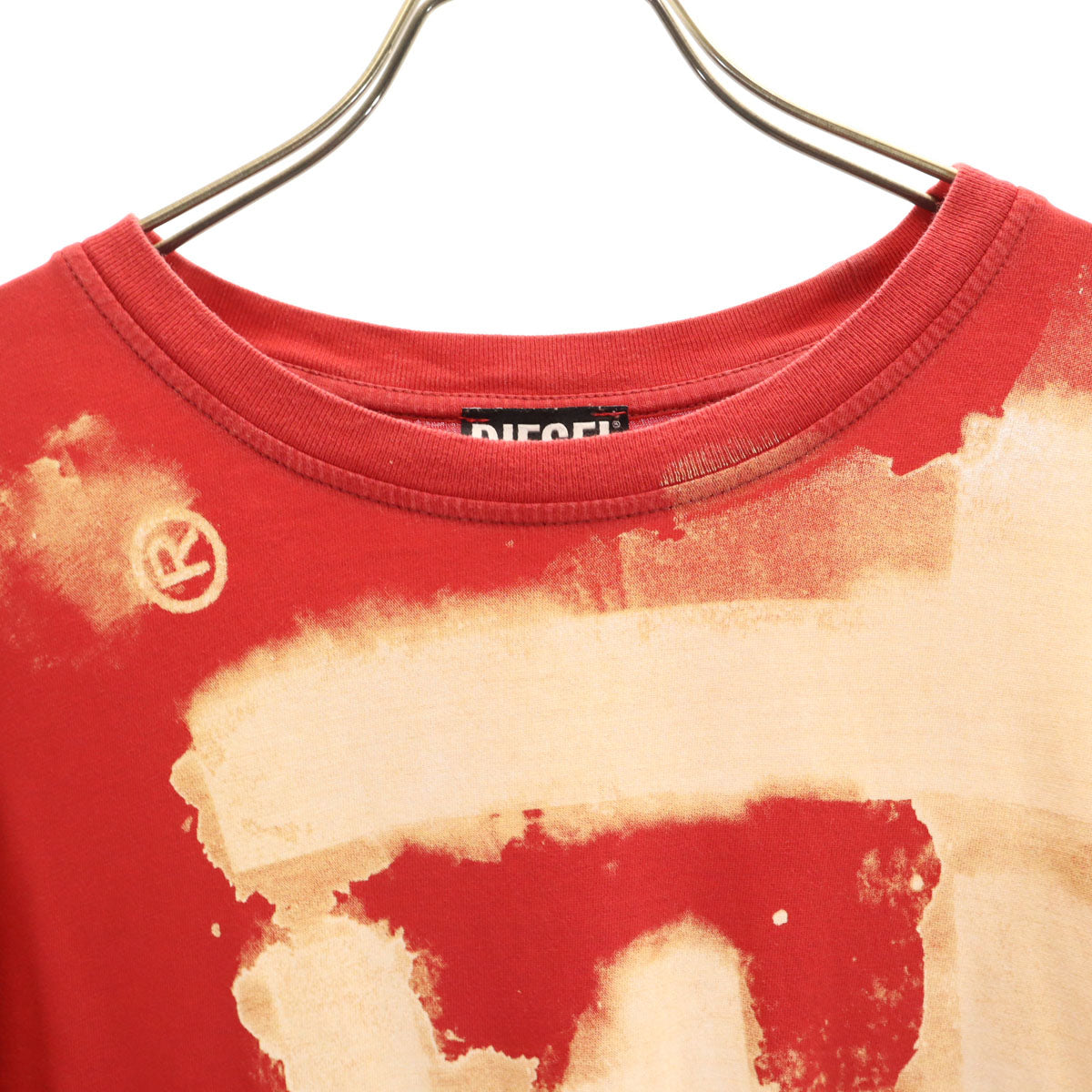 DIESEL ディーゼル ブルガリア製 半袖 Tシャツ XL レッド メンズ