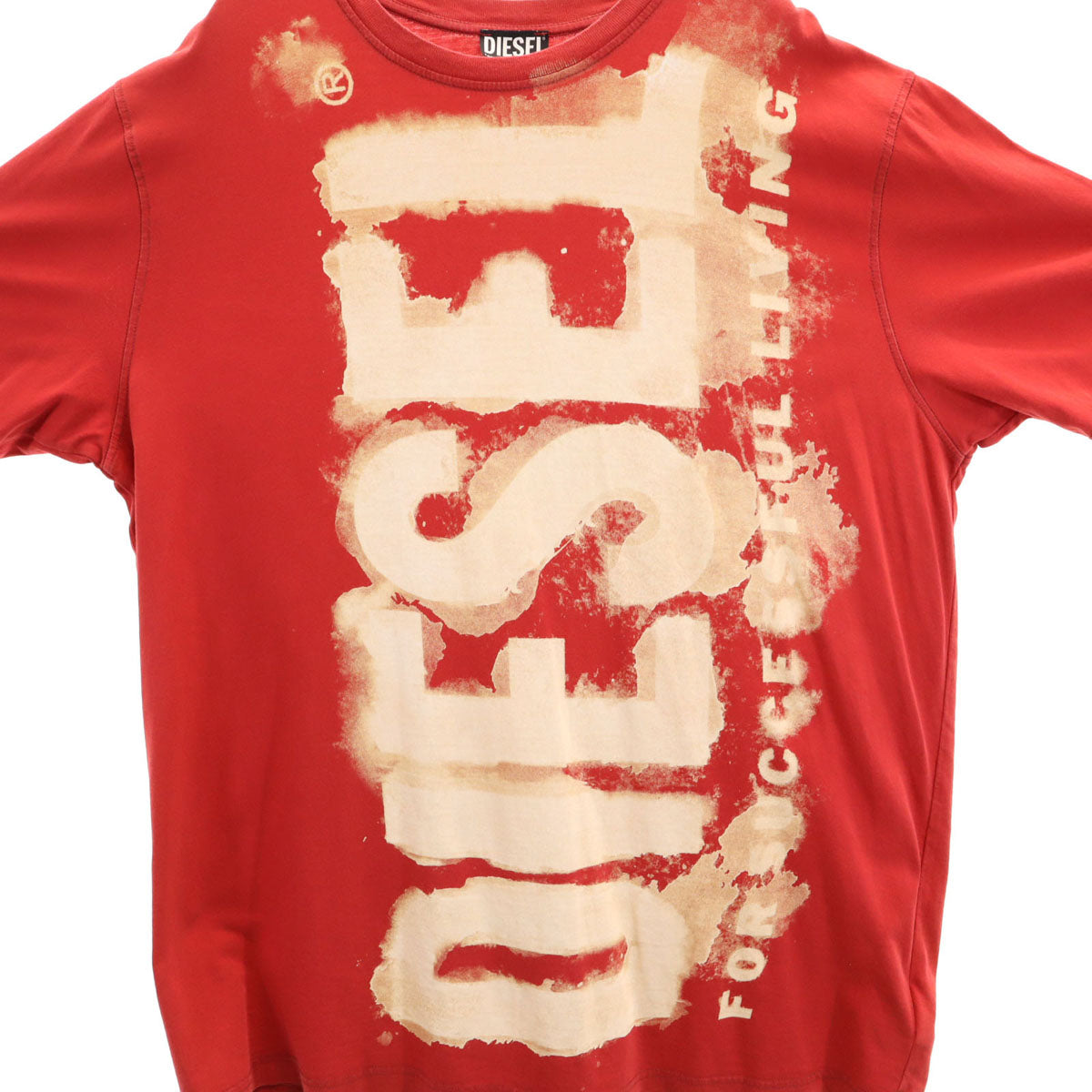DIESEL ディーゼル ブルガリア製 半袖 Tシャツ XL レッド メンズ