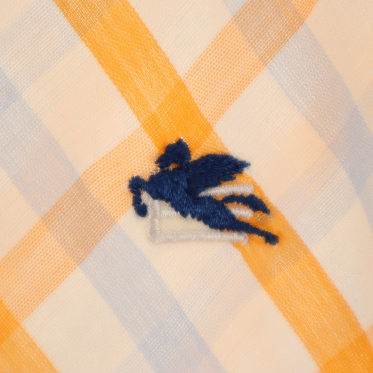 ETRO エトロ イタリア製 チェック柄 長袖 ボタンダウンシャツ 43 ホワイト メンズ