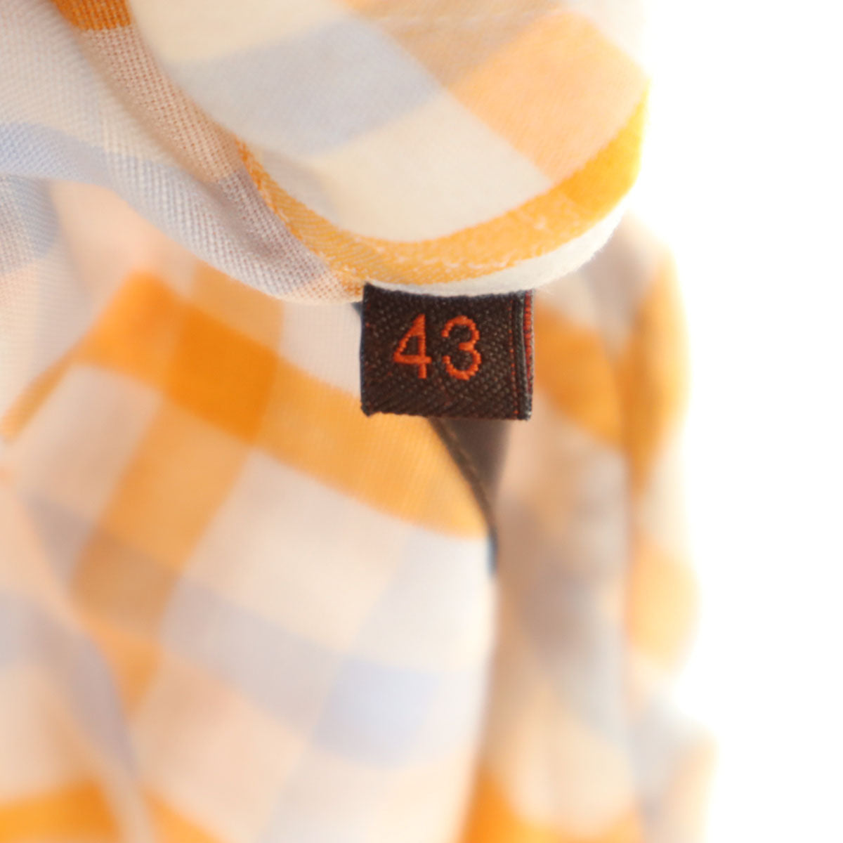 ETRO エトロ イタリア製 チェック柄 長袖 ボタンダウンシャツ 43 ホワイト メンズ