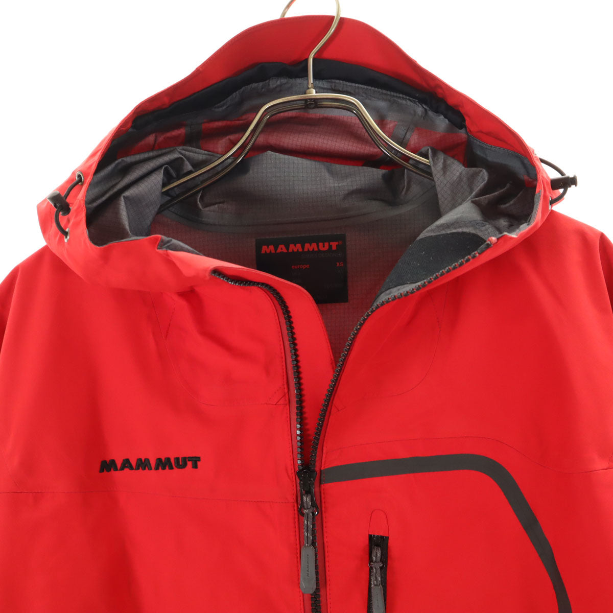 MAMMUT 防水フード付きジャケット レッド Mammut マムート ゴアテックス クァンタム プロ シェル ジャケット XS